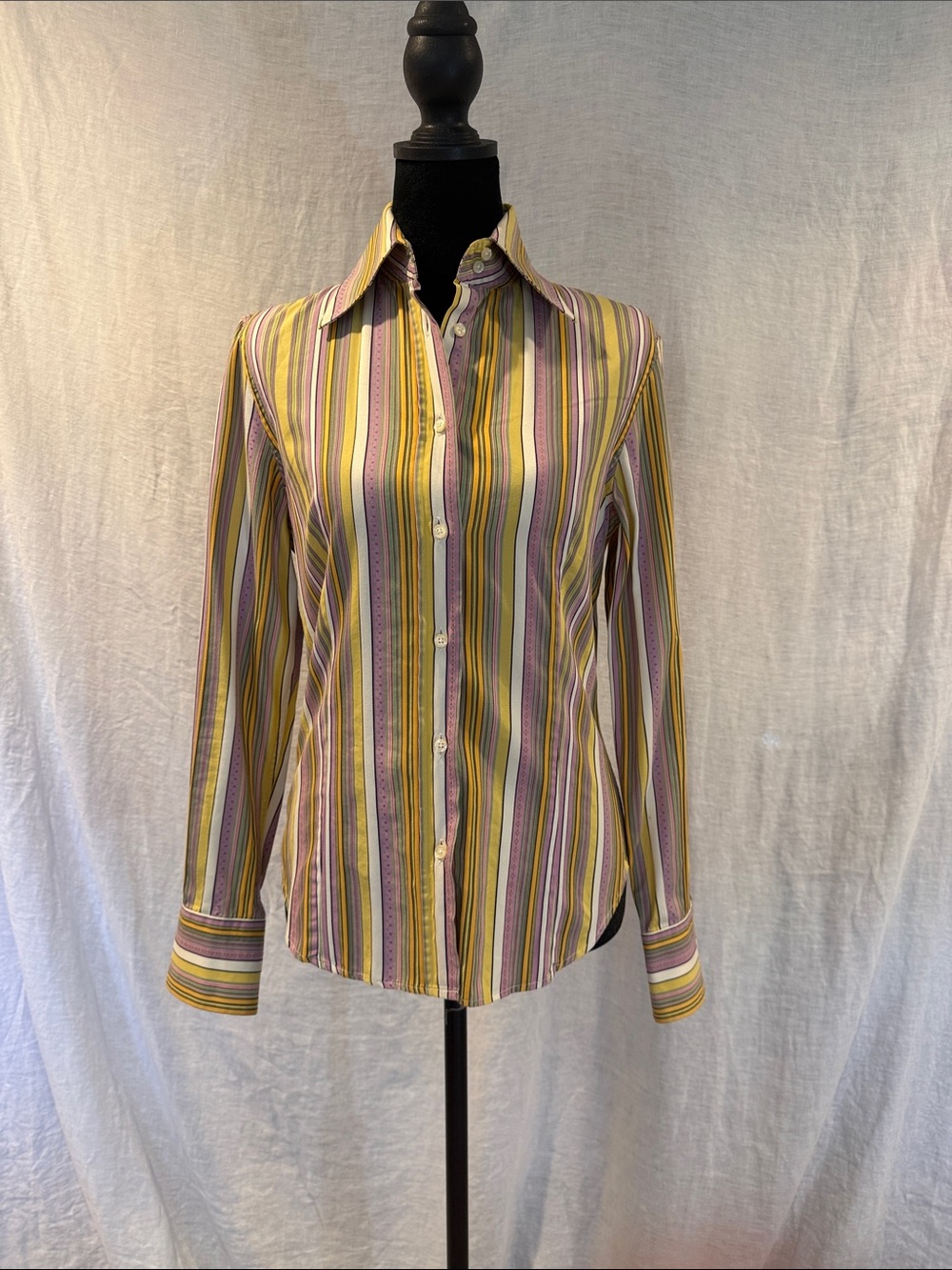 Vintage Etro Striped Button-Down Shirt size 42